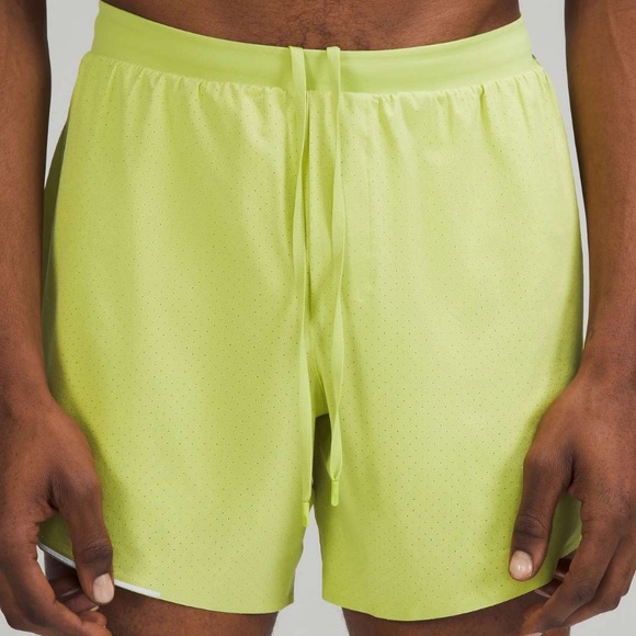 Lululemon Men’s Fast and Free Lined Short 6" Color Wasabi Size XL - Picture 7 of 9
